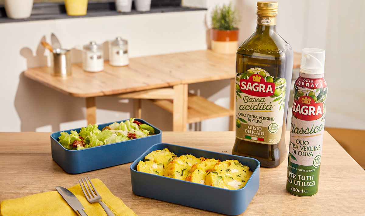 Plumcake salato con zucchine, feta e menta